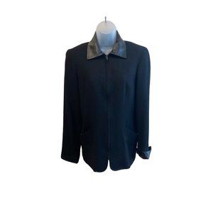 Limited Ladies Pure Wool Full Zip Blazer Jacket Size 6 New